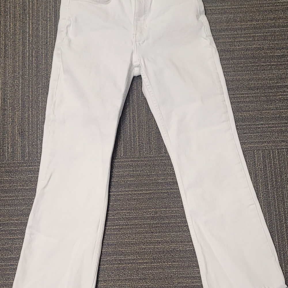 Zara White Denim Jeans